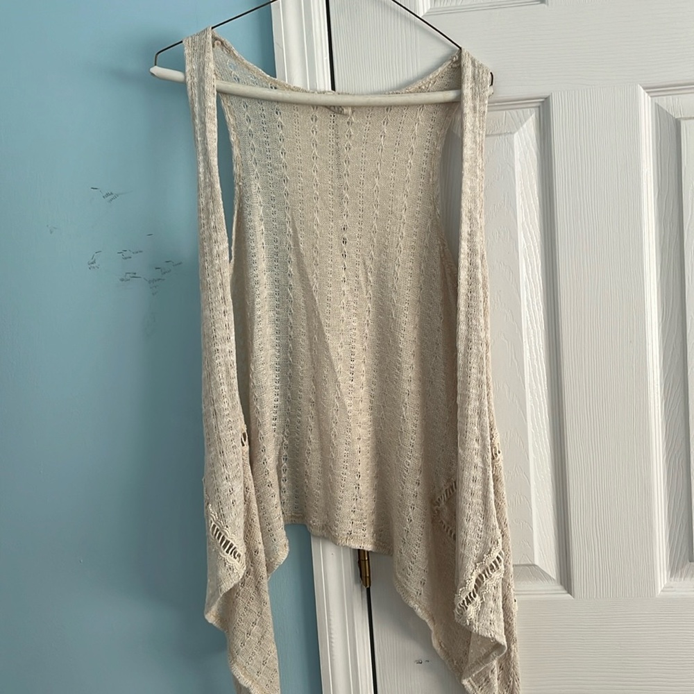 PPLA Girls Sleeveless Cardigan